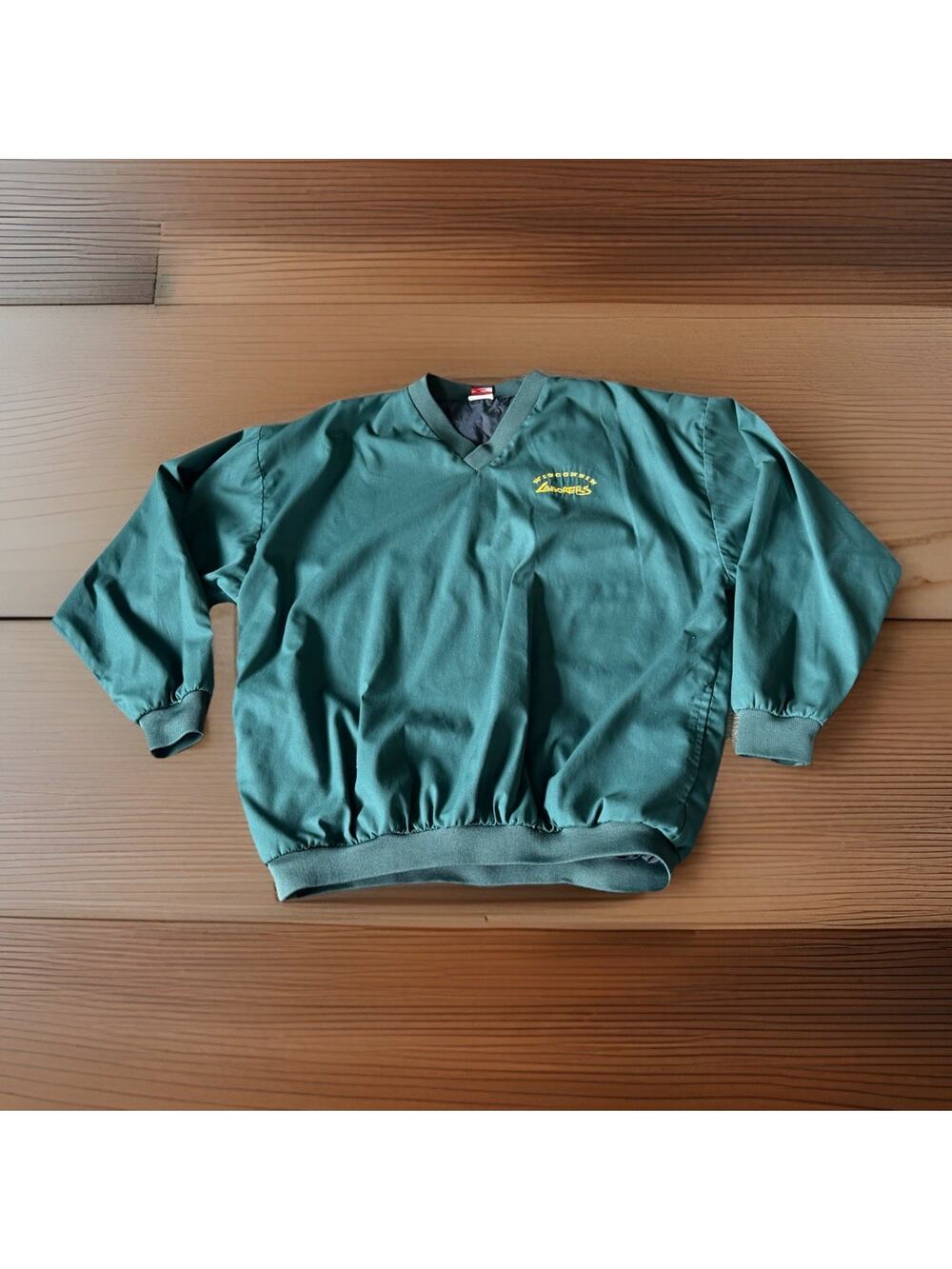 Vintage Wisconsin Laborers Union Made USA Workwear Pullover Jacket Size Large